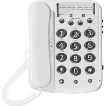 Telefono Senior di Marca GEEMARC – 15 dB amplificato, Tasti Dallas 10