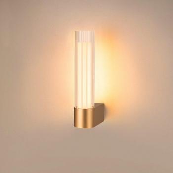 Applique da bagno Lygant LED, singola, alluminio, color ottone