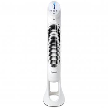 QuietSet Tower Fan with Remote Control in White