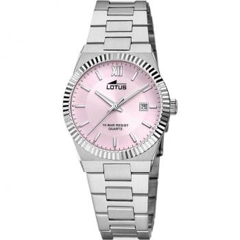 Lotus Women's Wristwatch with Rose Dial