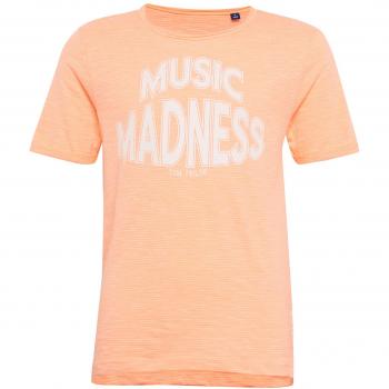 Tom Tailor Jungen Shirt Neon Melba Orange Streifen, 140 cm