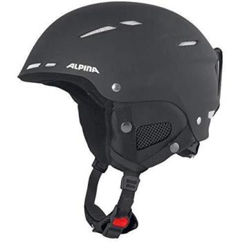 Skihelm Alpina BIOM C, Kopfumfang 54‑58 cm – Mattschwarz / Weiß