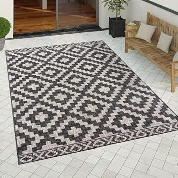 Tappeto cucina terrazza geometrico – 60x100 cm, colore antracite