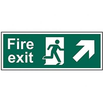 Exit Route Running Man Arrow Up/Right