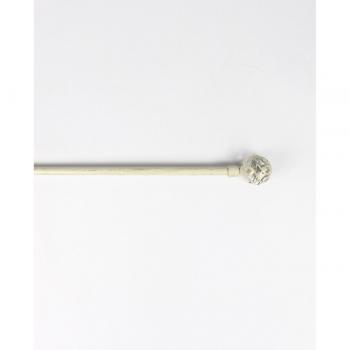 Barra Extensible Blanco-Oro para Ventanas