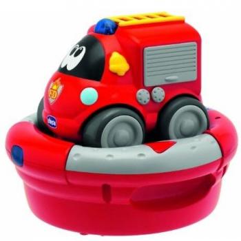 Camion Chicco 69025 Charge And Drive con controllo remoto, per i bambini dagli 12 mesi in su, tema pompieri