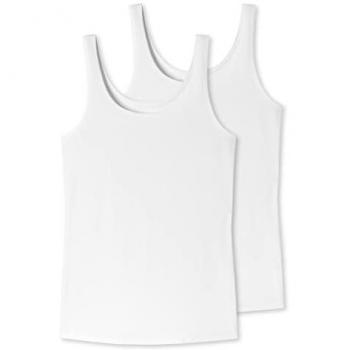 Damen Trägertop, weiß, Größe 36