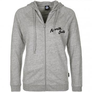North Sails Damen Kapuzen-Jacke Vollzipper, Logo‑Stichung