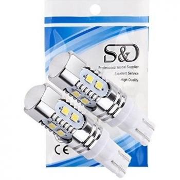 Lámparas LED T10 de alta potencia para coche (Pack de 2)