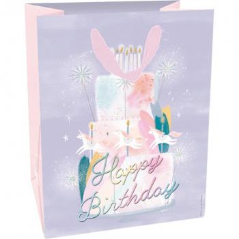 Bolsa Regalo Legami Mediana Unicornios con Pastel