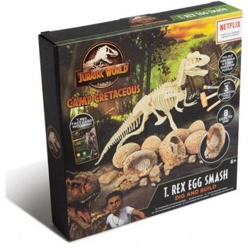 Set de Excavación y Construcción T-Rex Jurassic World Campamento Cretácico Egg Smash