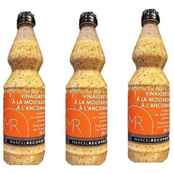 Vinaigrette à la moutarde à l’ancienne, pack de 3 – 500 ml – Marcel Recorbet