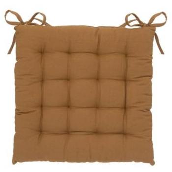 Coprisedia Cotone Anjali 38x38 cm Marrone Cannella