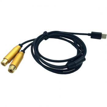 Adaptador RCA Hembra a USB-C para Señal AV