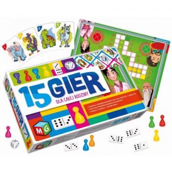 Multigra 15‑Spiel‑Brettspielpaket (Dänisch)