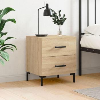 Vidaxl Sonoma Oak Bedside Cabinet 40x35x47.5 cm Engineered Wood