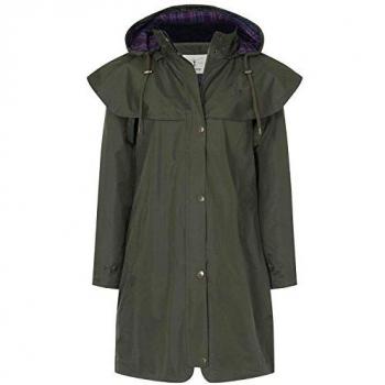 Lighthouse Outrider Women's 3/4 Length Waterproof Raincoat – Khaki, Sizing: 24