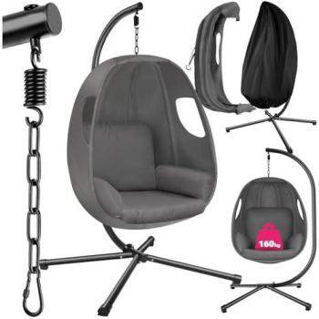 Silla colgante giratoria Anika con soporte