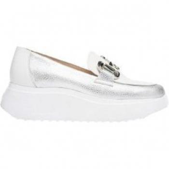 Mocasines de mujer Wonders plata