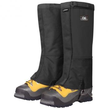 Schwarz‑geklebte Expedition‑Gaiter in Krokodil‑Stil, Unisex – Outdoor Research