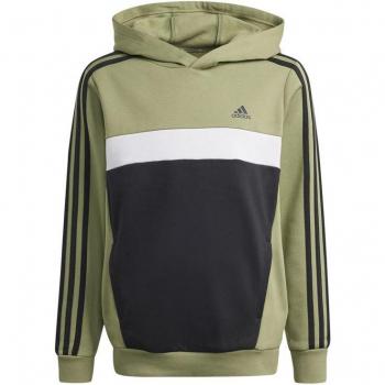 Sudadera Tiberio 3 Bandas Kids, Verde y negro
