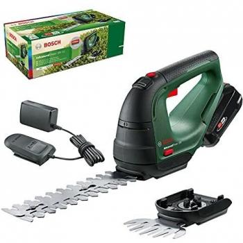Bosch Home and Garden ADVANCEDSHEAR 18-10 Akku Grasschere, Strauchschere inkl. Akku, inkl. Ladegerät