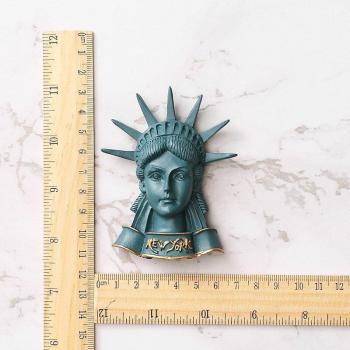 Aimant Réfrigérateur Américain Résine – Souvenir Touristique: Las Vegas et Liberté