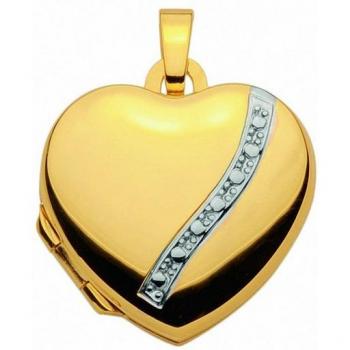 585er Gold Medaillon Anhänger Kette