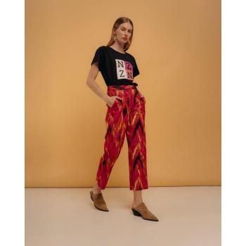 Niza Pantalón Ancho de Mujer con Estampado Colorido