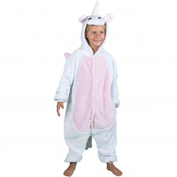 Ensemble Kigurumi Licorne Petit – Blanc – Taille Extra Petite – 4-6 ans