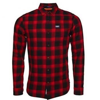 Superdry Workwear L/s Shirt, Men's Shirt, Rosso