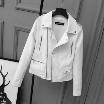 Spring & Fall MotoFury White/Black Leather