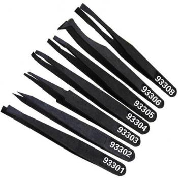 PrecisionGuard 5‑Piece Anti‑Static Tweezers Collection