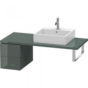 Duravit L‑Cube Armario para Consola – Gris Alto Brillo