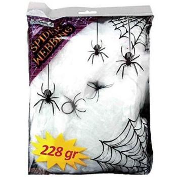 Ragnatela Halloween Bianca con Ragni 228 g