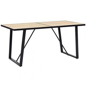 VidaXL Tavolo da Pranzo in MDF 160 x 80 x 75 cm Colore Rovere