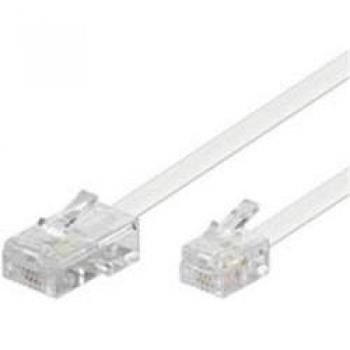 Cable para teléfonos fijos Microconnect MPK463 15m Blanco