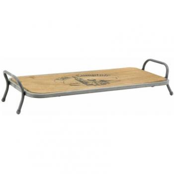 Plateau en bois sur support