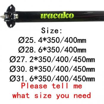 Wacako 30.8 mm Seatpost Compacto 350×400 mm