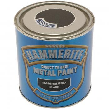 Hammerite Direct to Rust Hammered Black Metal Paint
