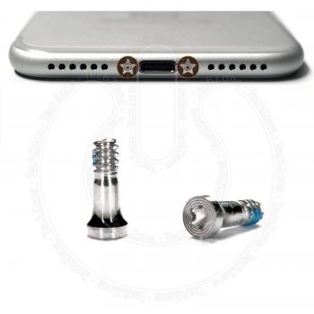 TechZone Genuine Silver Bottom Screw Kit for Apple iPhone 7 and iPhone 7 Plus