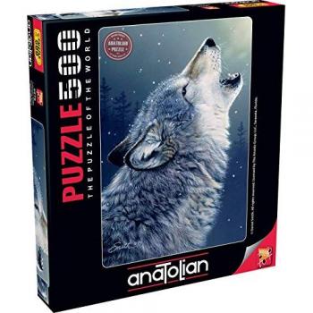 Puzzle 500 piezas Lobo Aullando Anatolian