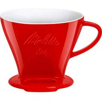 Ceramic Coffee Filter Cone, 1x4, Scarlet (Melitta 6763135)