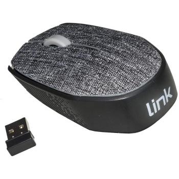 Mouse Wireless Link in Tessuto Grigio con Risoluzione di 1000 DPI e Compatibilità Multi-Dispositivo