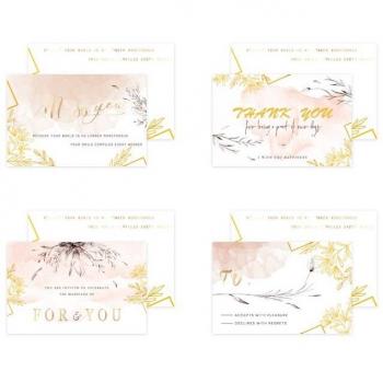 Van Yi 4-Model Birthday Greeting Card and Flower Envelope