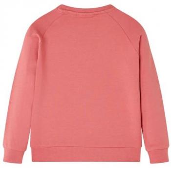 Kinder-Sweatshirt Giraffe Pailletten Altrosa 128
