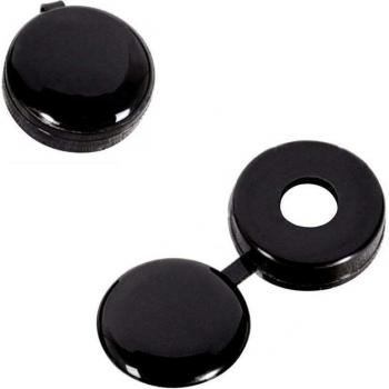 Black Screw Cap Cup Washers with Hinged Cover (Pack of 50)
