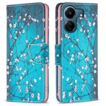 Wonder Series Wallet Cover Xiaomi Poco C65 – Fiori Bianchi