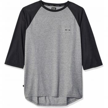 T-shirt Oakley à manches raglan 3/4 Link gris heather