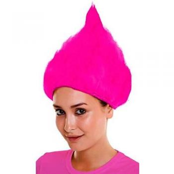 Parrucca Troll in Rosa